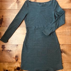 Toad&Co dress, ethically made, in soft green/gray, size medium. Gently worn.